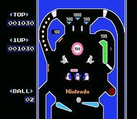 Pinball sur Nintendo Nes